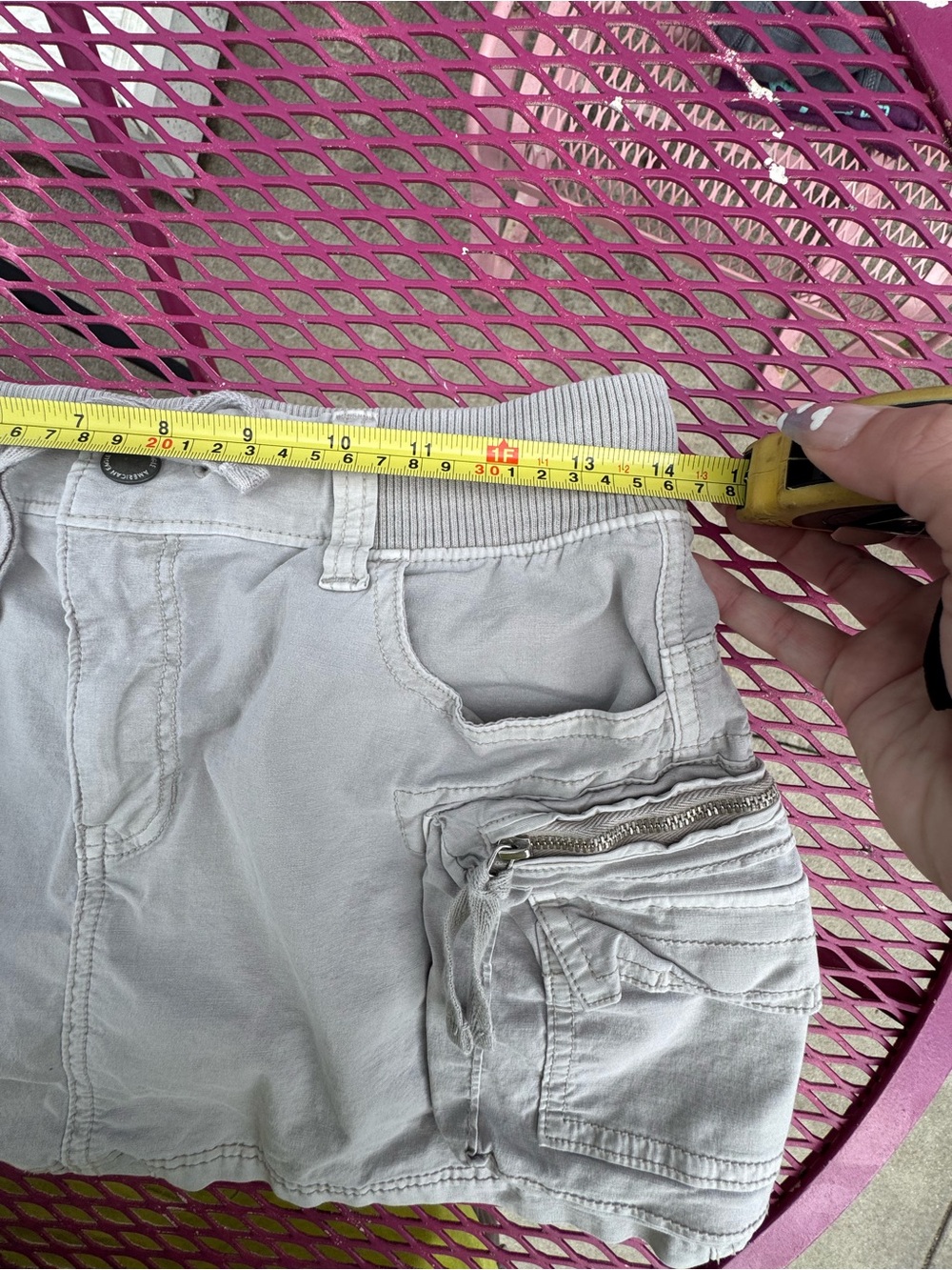 American Eagle Outfitters Light Gray Cargo Mini Skirt - Picture 7 of 7